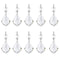 10Pcs/20Pcs Crystal Beads Drop Pendants Chandelier Curtain Lamp Chain