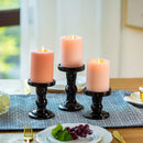 black pillar candle holders for centerpieces
