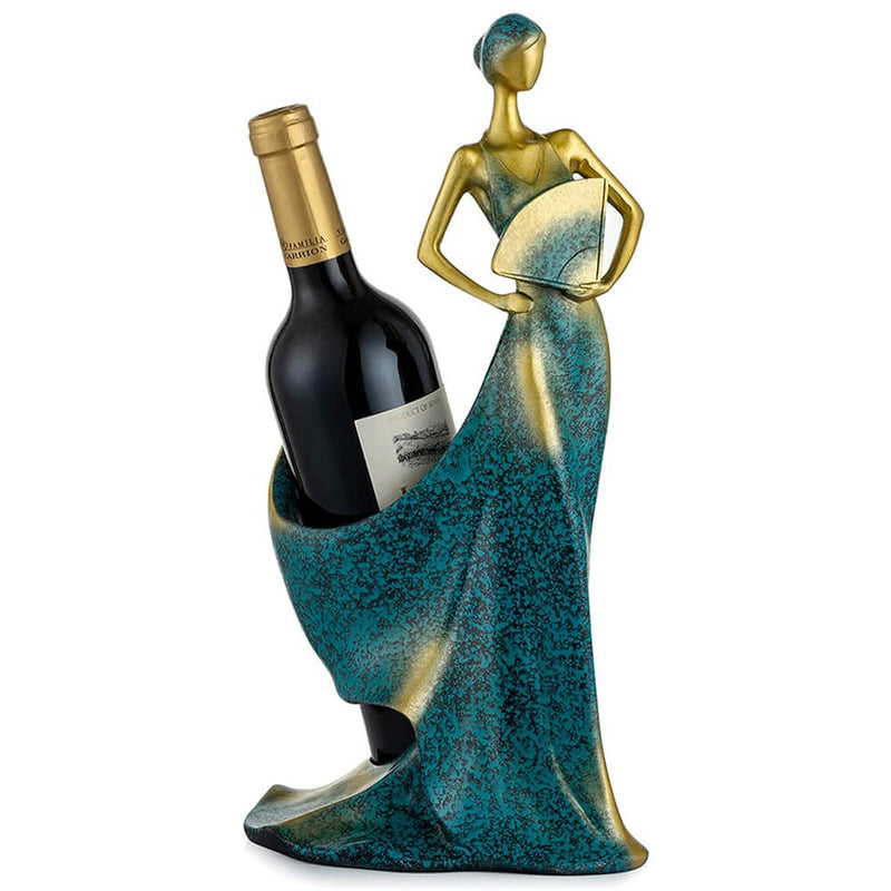 Resin Women Wine Bottle Holder Crafts Rack Single Bottle for Home Bar Supplies