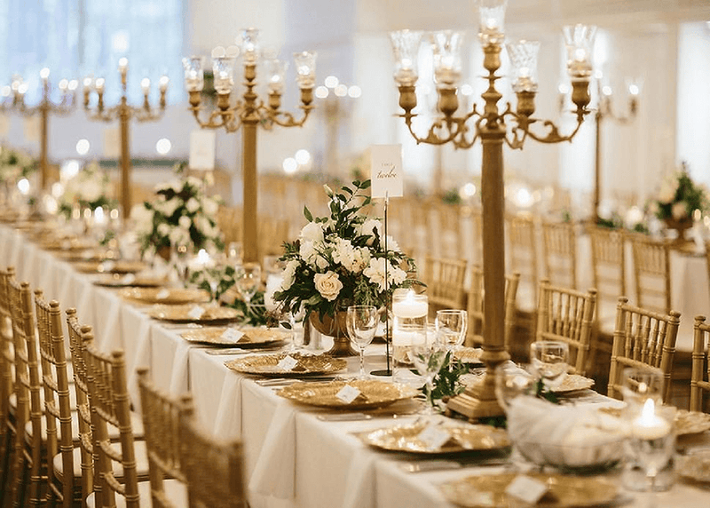 candelabra wedding centerpieces for tables