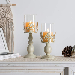 hurricane glass candle holder for pillar candles