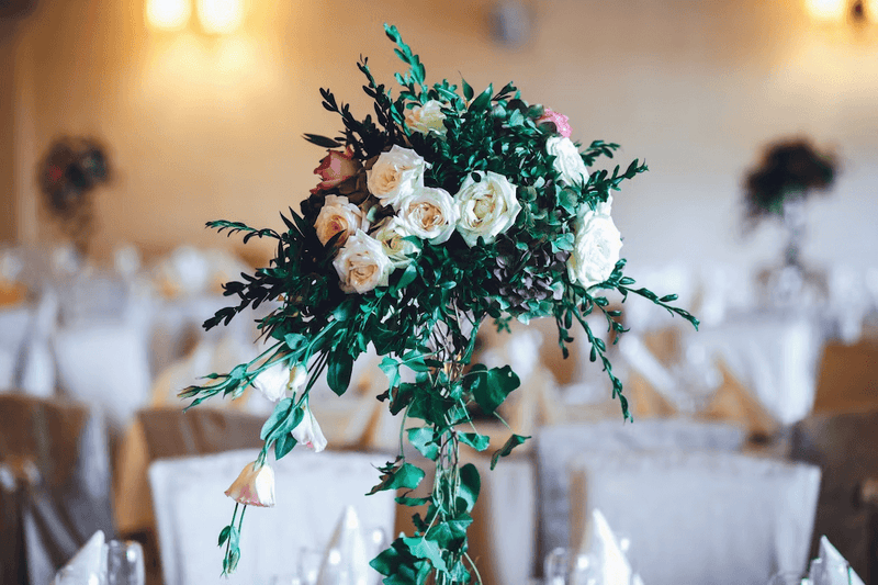 tall wedding centerpieces with flowers