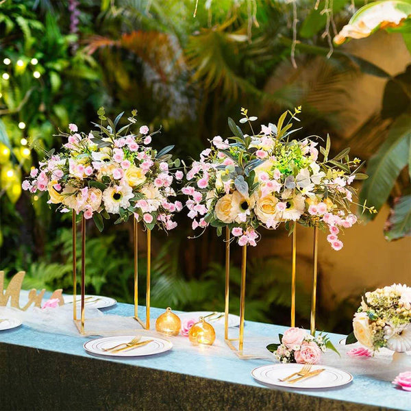 Nuptio 10 Pcs Centerpieces for Wedding Table, 24in Tall Metal Trumpet Vase,  花瓶、花器