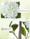 White Hydrangea Artificial Trees: 5ft Fake Silk Plants for Home Living Room Decor Indoor - Faux Hydrangeas with Pot for Front Door Porch Patio Entrance Decoration