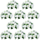 NUPTIO White Flower Centerpieces for Wedding Tables, Artificial Flower Ball | 10 Pcs 9.5 inch, Fake Floral Rose Arrangement for Birthday Party,... image 8