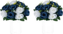 NUPTIO White Flower Centerpieces for Wedding Tables, Artificial Flower Ball | 10 Pcs 9.5 inch, Fake Floral Rose Arrangement for Birthday Party,...
