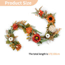 NUPTIO Fall Garland with Sunflower Pumpkin: 6ft Fall Decor for Thanksgiving