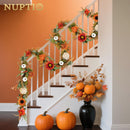 NUPTIO Fall Garland with Sunflower Pumpkin: 6ft Fall Decor for Thanksgiving