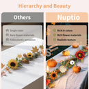 NUPTIO Fall Garland with Sunflower Pumpkin: 6ft Fall Decor for Thanksgiving