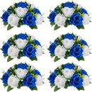 NUPTIO White Flower Centerpieces for Wedding Tables, Artificial Flower Ball | 10 Pcs 9.5 inch, Fake Floral Rose Arrangement for Birthday Party,...
