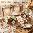 NUPTIO Terracotta Flower Ball Centerpieces: Floral Arrangements for Fall