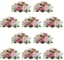 NUPTIO White Flower Centerpieces for Wedding Tables, Artificial Flower Ball | 10 Pcs 9.5 inch, Fake Floral Rose Arrangement for Birthday Party,...