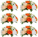 NUPTIO White Flower Centerpieces for Wedding Tables, Artificial Flower Ball | 10 Pcs 9.5 inch, Fake Floral Rose Arrangement for Birthday Party,...