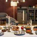 Set of 10 Gold Brass Candlestick Holders, Tall Vintage Metal Taper Candle Holders for Dinning Table Centerpiece Mantel Decoration