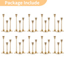 Nuptio Gold Candlestick Holders Set of 15/30 for Wedding Party Table Centerpiece