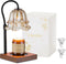 Candle Warmer Lamp with Timer : Flower Candle Warmer with 2 Bulbs Green Height Adjustable