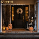 NUPTIO Terracotta Pumpkin Halloween Decor: 15" H Fall Jack O Lantern