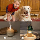 Candle Warmer Lamp with Timer : Flower Candle Warmer with 2 Bulbs Green Height Adjustable