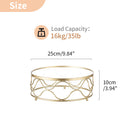NUPTIO Gold Cake Display Stand: Wedding Cupcake Stands 9.84in Diameter Metal Round Dessert Afternoon Tea Cup Cakes Pastry Candy Tray