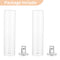 NUPTIO Taper Candle Holders Glass: Hurricane Candle Holder Bulk for Tapered Candles