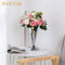 silver flower vase for home decoration