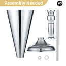 silver trumpet vase assemble