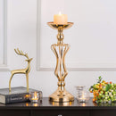 gold centerpieces for table wedding