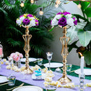 gold centerpieces for table wedding