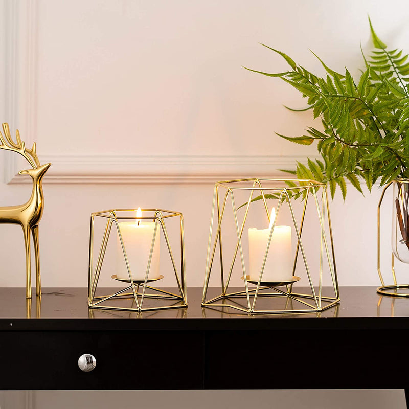 tealight candle holder gold