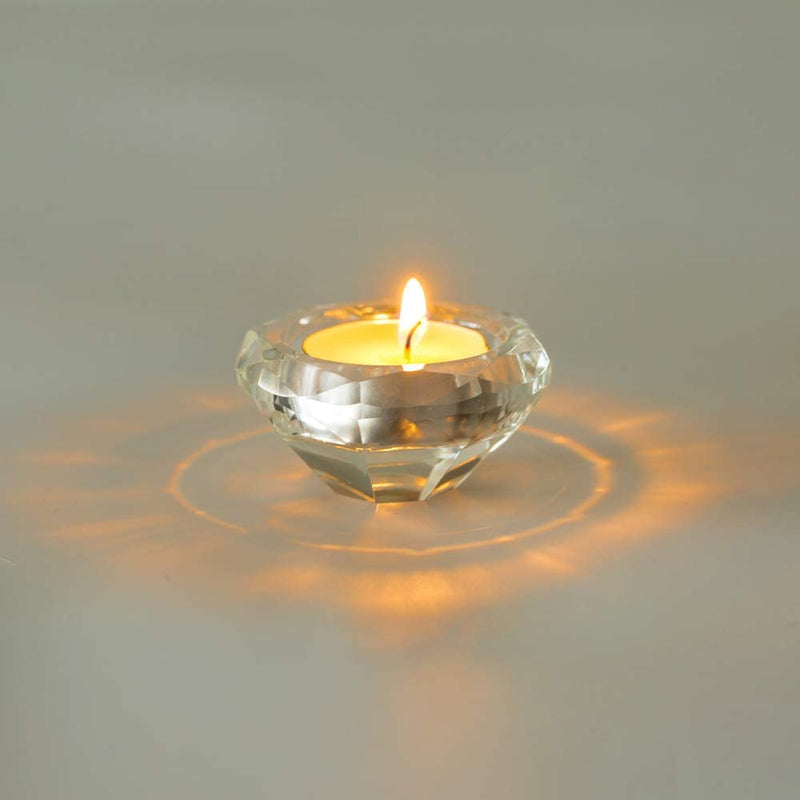 tealight candle holder white