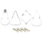 4Pcs/Set Hanging Planters Water Air Plant for Home Decer