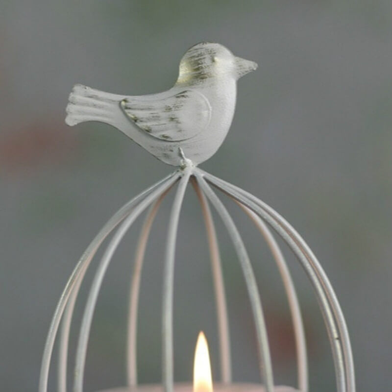 bird cage candle holder decor