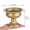 gold trumpet vase