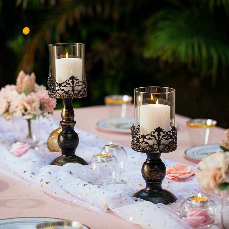 pillar candle holder table centerpieces