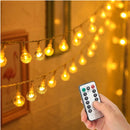 Staymoment 33 FT 80 LED Battery Operated Globe Ball String Lights Decor for Bedroom Patio Indoor & Outdoor Party