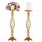 flower and candle stand for table decoration