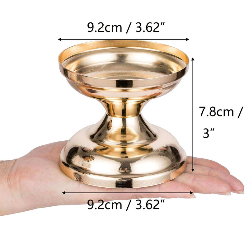 gold candle holder size