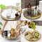 Metal Mirrored Ornate Decorative Tray Wedding Snack Cupcake Tray