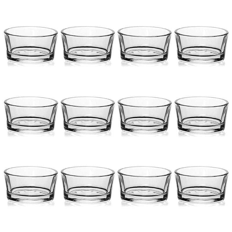 Clear Glass Tealight Candle Holders