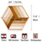 Wooden Hexagon Serving Decorative Tray Splicing Ottoman Tray for Home Coffee Table