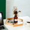 Wooden Hexagon Serving Decorative Tray Splicing Ottoman Tray for Home Coffee Table