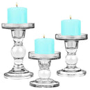 glass candle holders for pillar candles