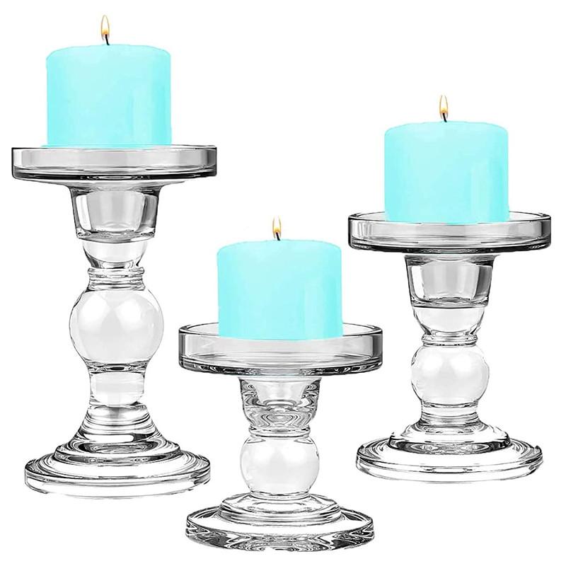 glass candle holders for pillar candles