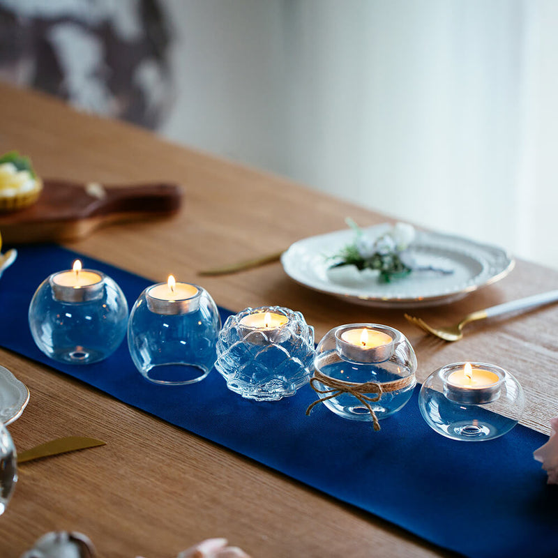Glass Tealight Holder for Wedding Table