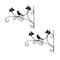 2Pcs/set Hanging Basket Brackets, Wall Planter Hooks for Flower Pot Bird Feeder Wind Lanterns