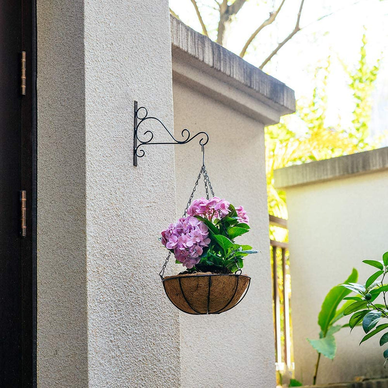 artificial hanging baskets with flowers