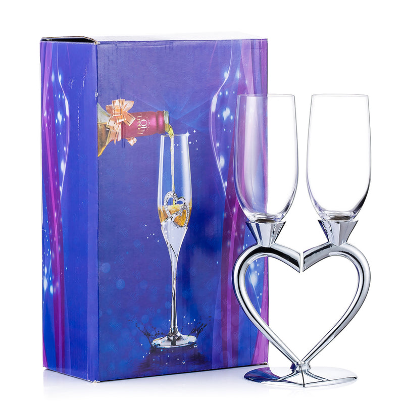 personalized toasting flutes
