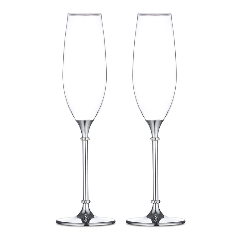 champagne wedding glasses