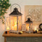 wood candle lanterns for home decor