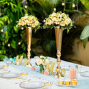 gold centerpieces for table